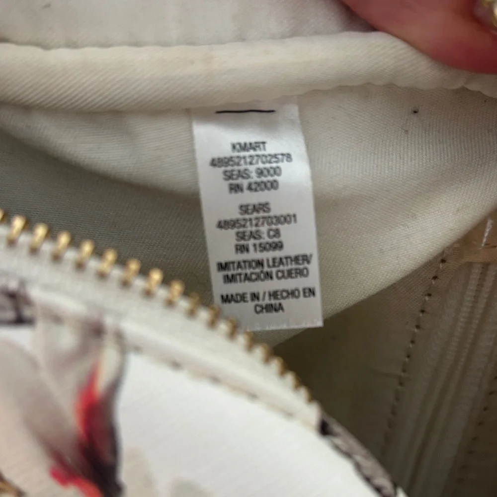 Claire's White and Black Butterfly Backpack (1)
